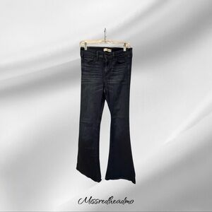 Hollister Black Flare Wide Leg Jeans with Vintage Style